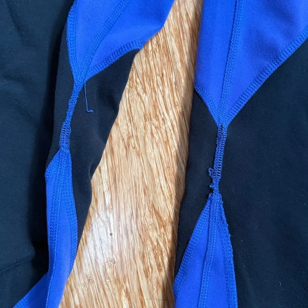 Alo Blue and Black Leggings S